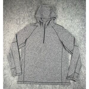 Lululemon Metal Vent Tech 1/4 Zip Hoodie Mens XXL Gray Performance Soft Stretch